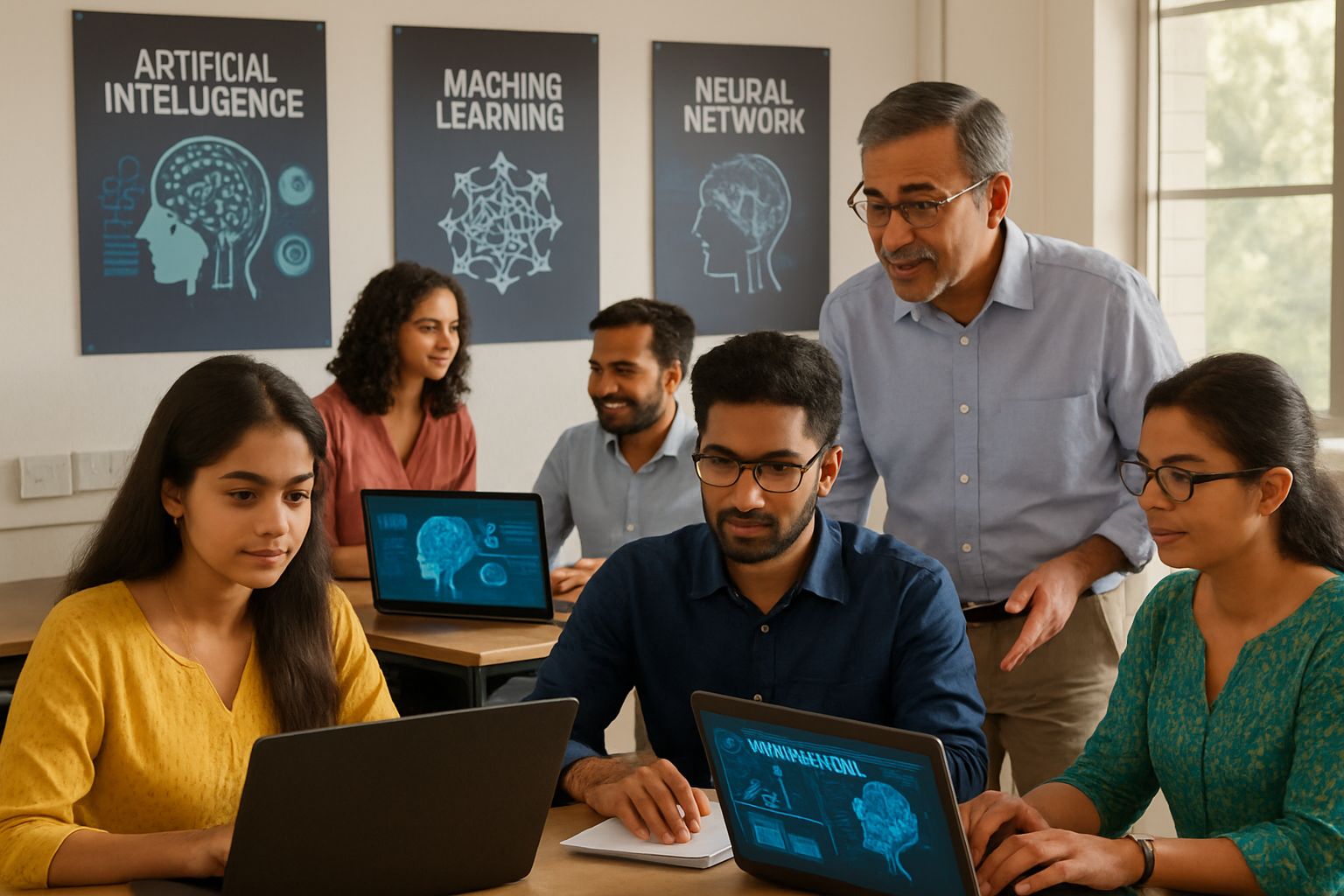 Indian professionals learning and upskilling in Sovereign AI technologies