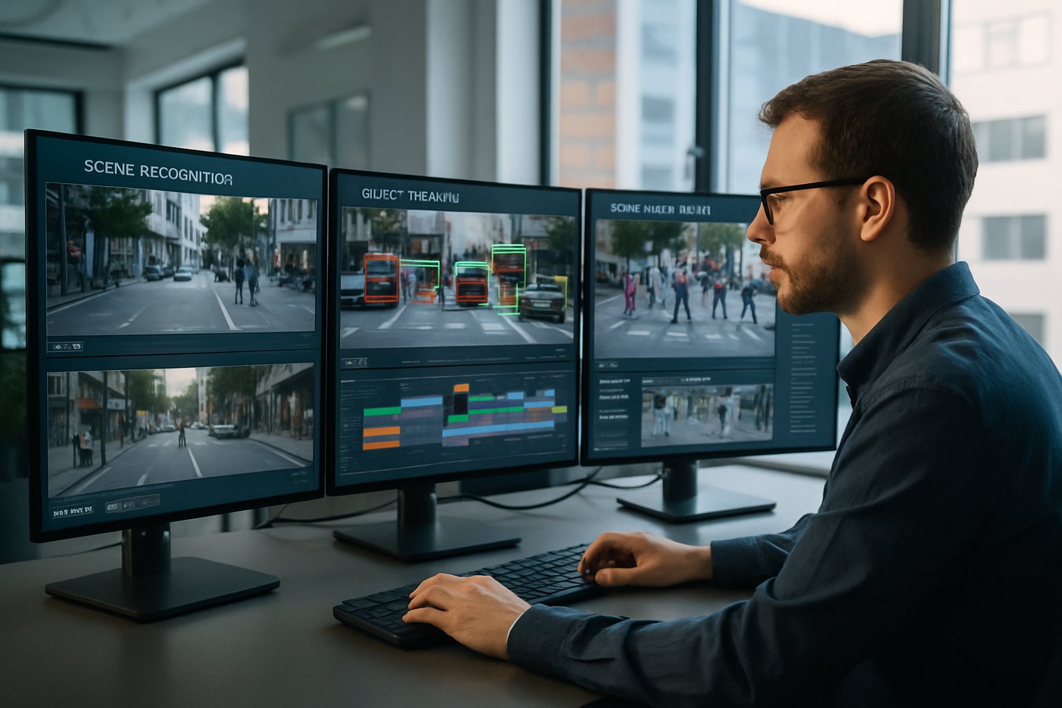 Professional reviews video understanding technology in a realistic enterprise office setting.
