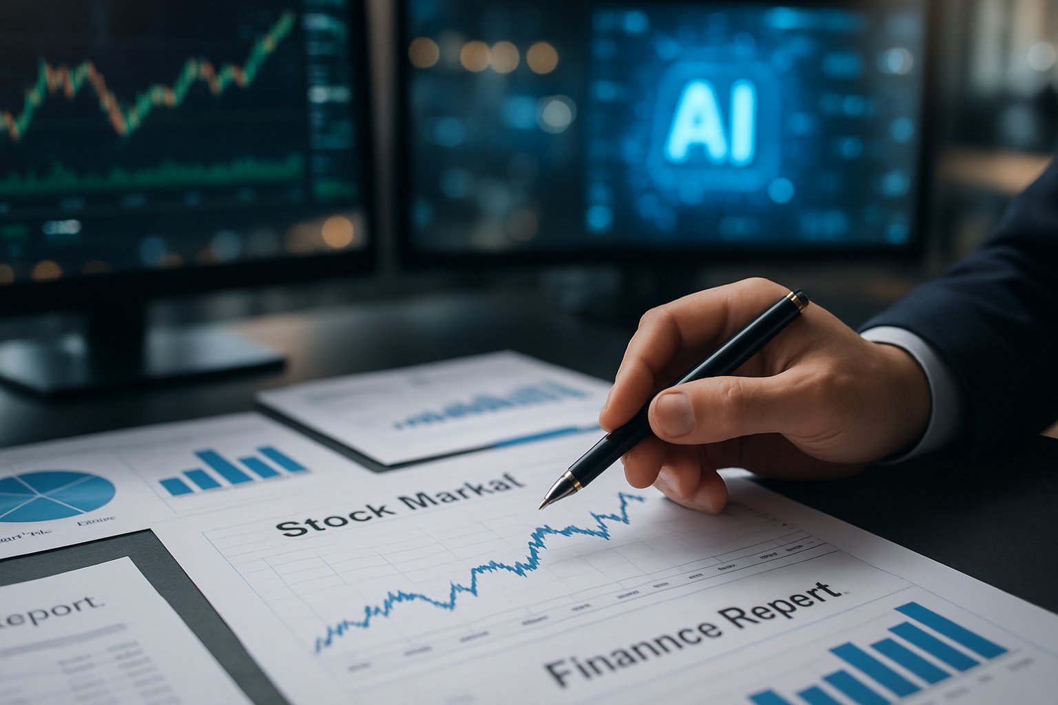 Ericsson AI Growth reflected in financial stock charts and analytics reports.