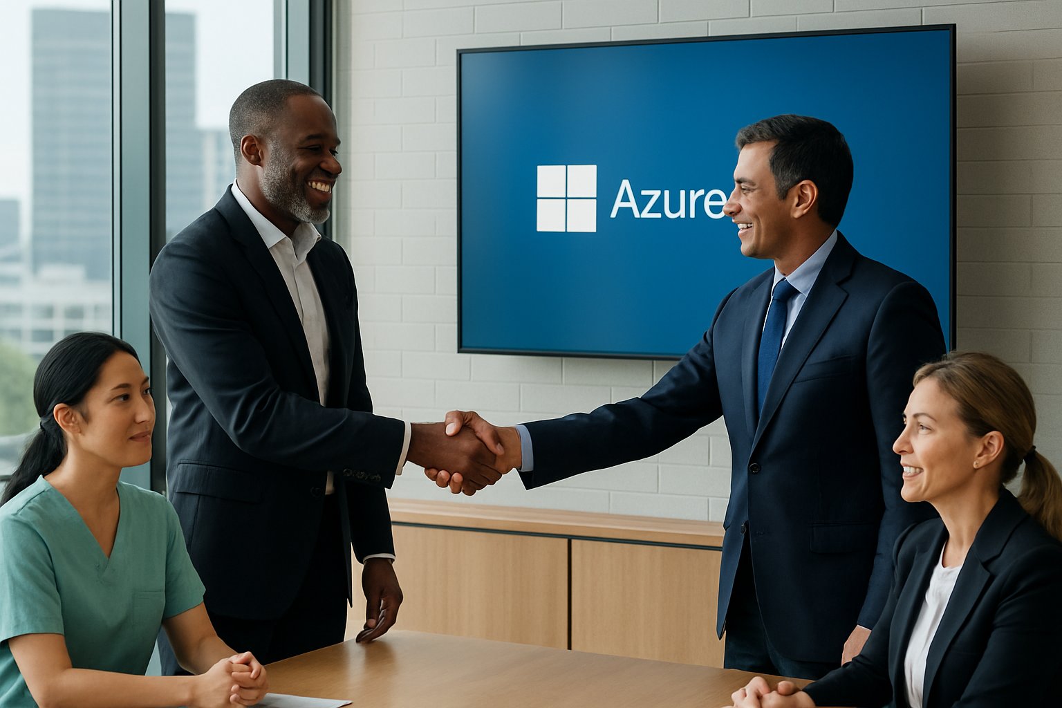 Microsoft AI Stock benefits from new healthcare and F1 executive partnership handshake.