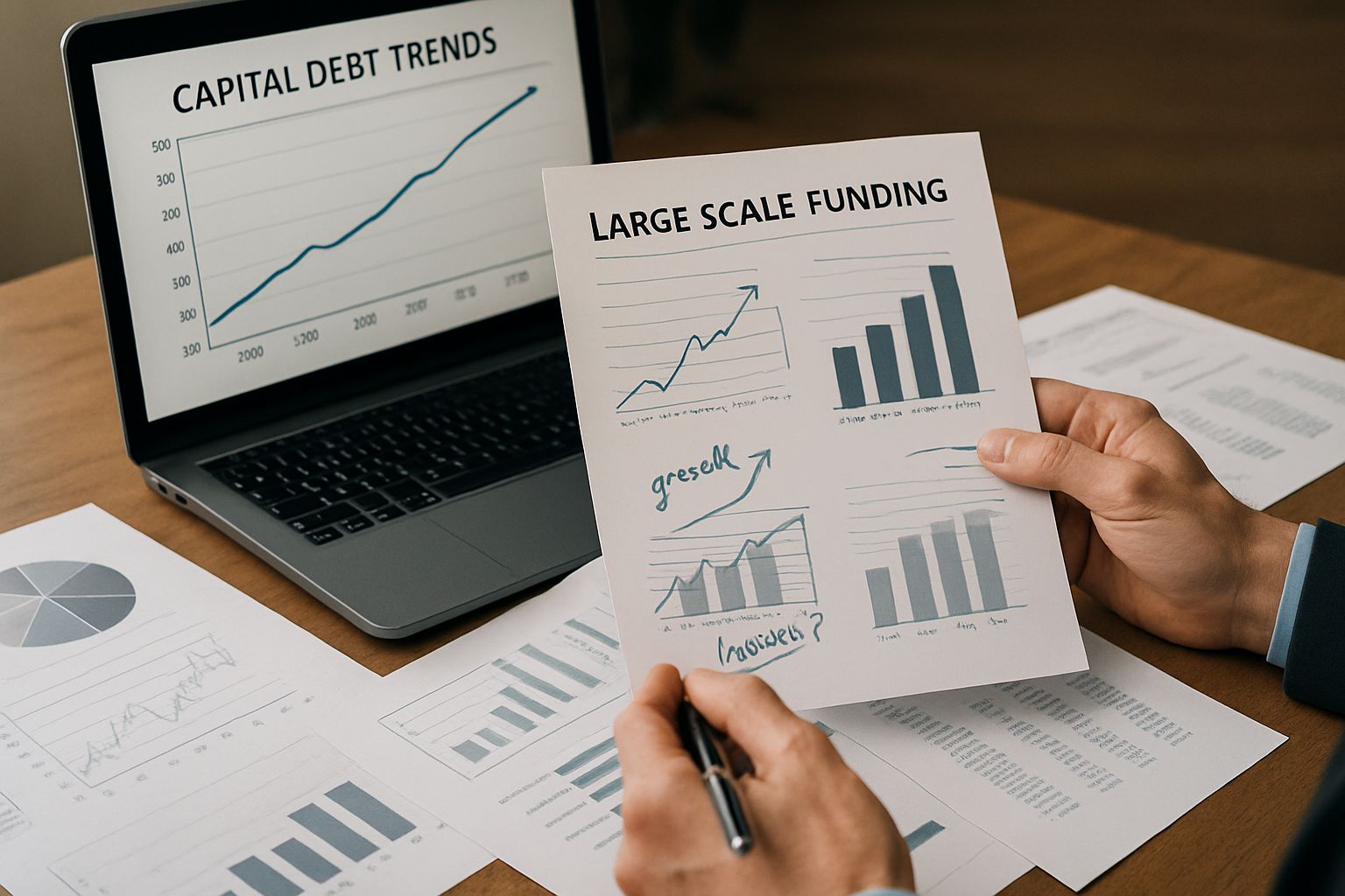 Financial analyst reviews Databricks Capital Debt documentation and funding charts.