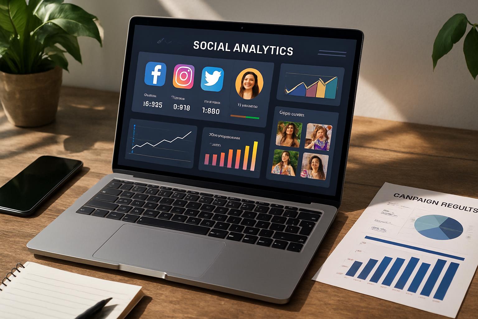 Workspace with Influencer Performance Intelligence Platforms dashboard and campaign analytics.