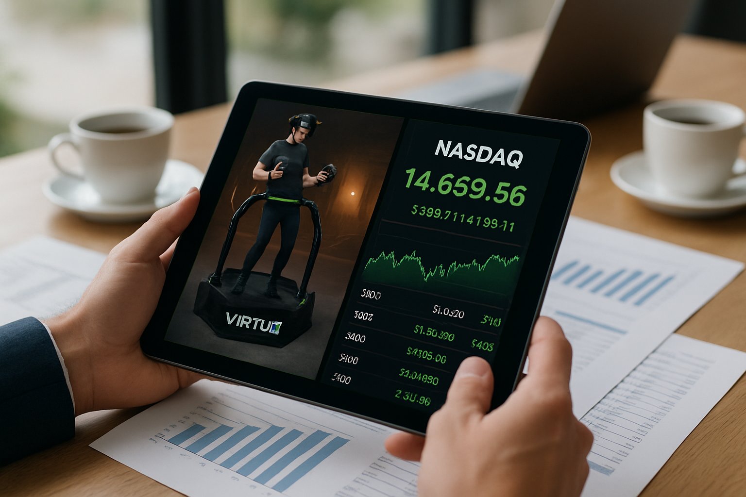 Technology Executive Finance team researches Virtuix VR and capital strategies for Nasdaq listing.