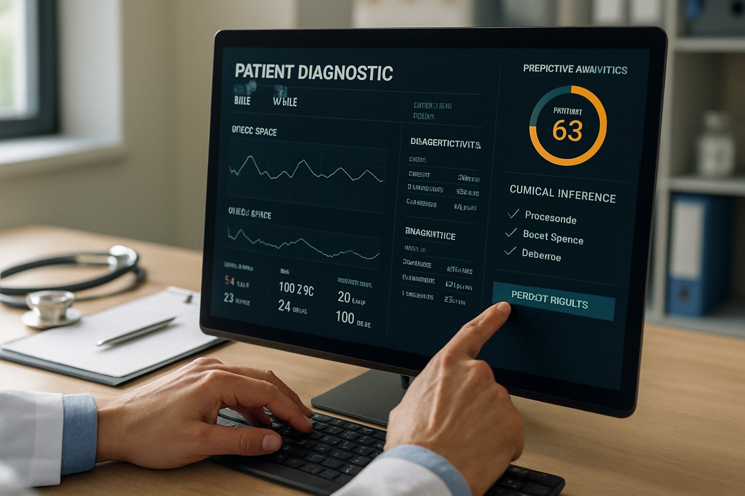 Clinical Inference Automation dashboard displaying diagnostic analytics