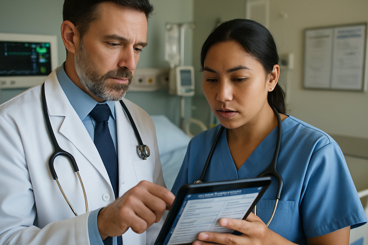 Care Partner used by doctor and nurse for real-time patient documentation support.