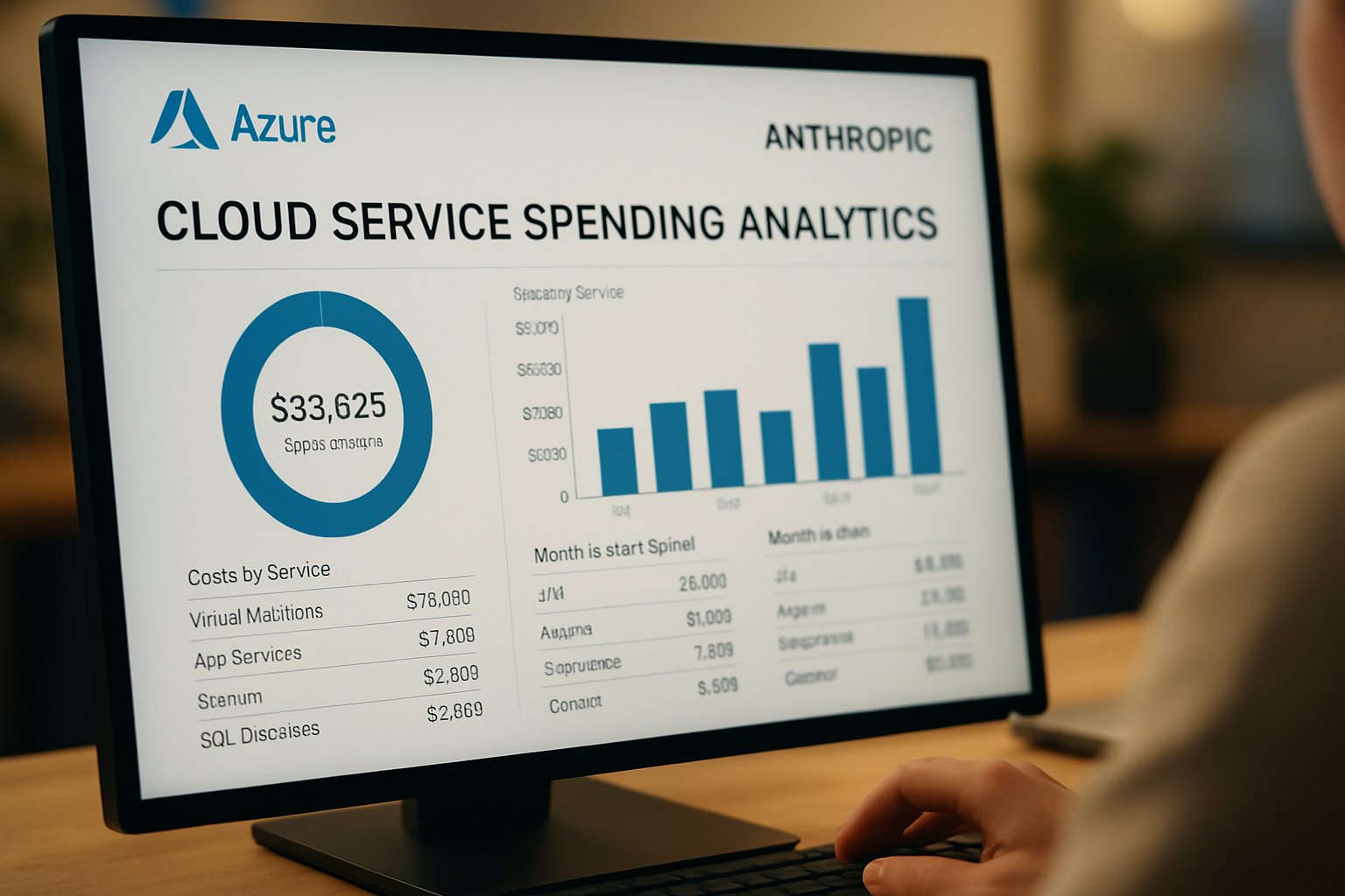 Cloud service analytics showing Microsoft Anthropic partnership financial impacts.