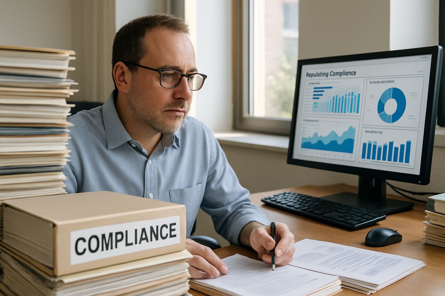 Pharmaceutical Automation streamlines compliance officer's workflow with digital dashboards.