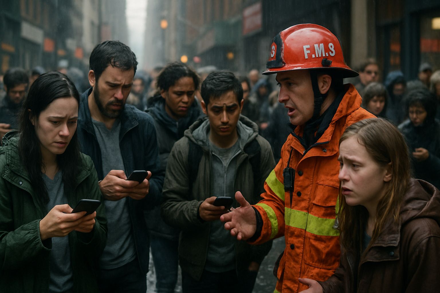 Civilians reacting to AI Misinformation during a disaster