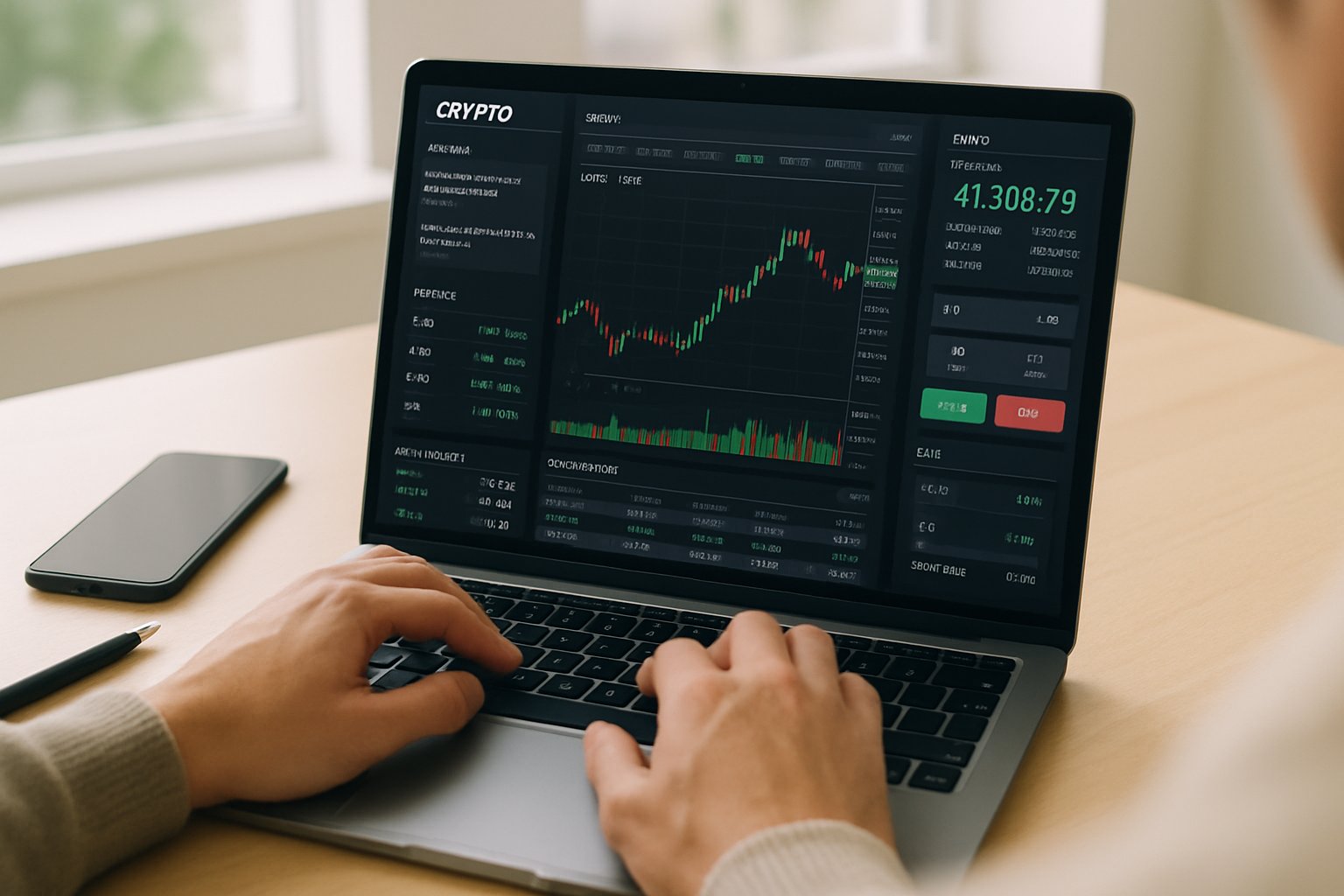 Crypto Trading Intelligence platform showing live crypto market analytics and news