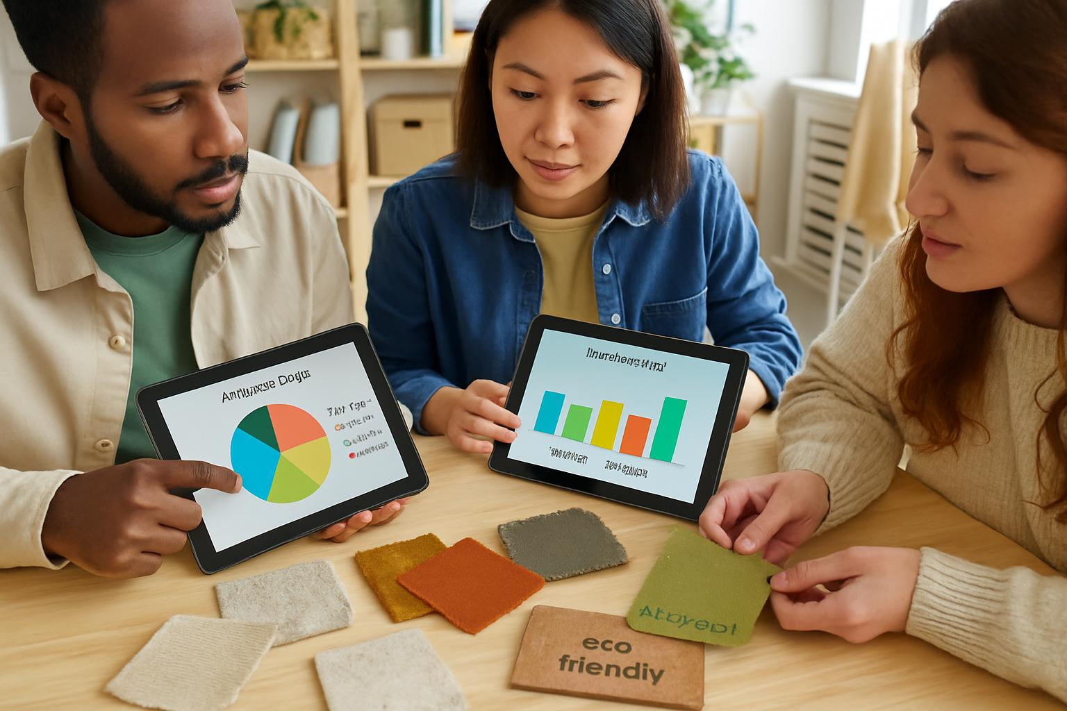 Textile Waste Reduction AI supporting fashion designers with sustainable material choices.