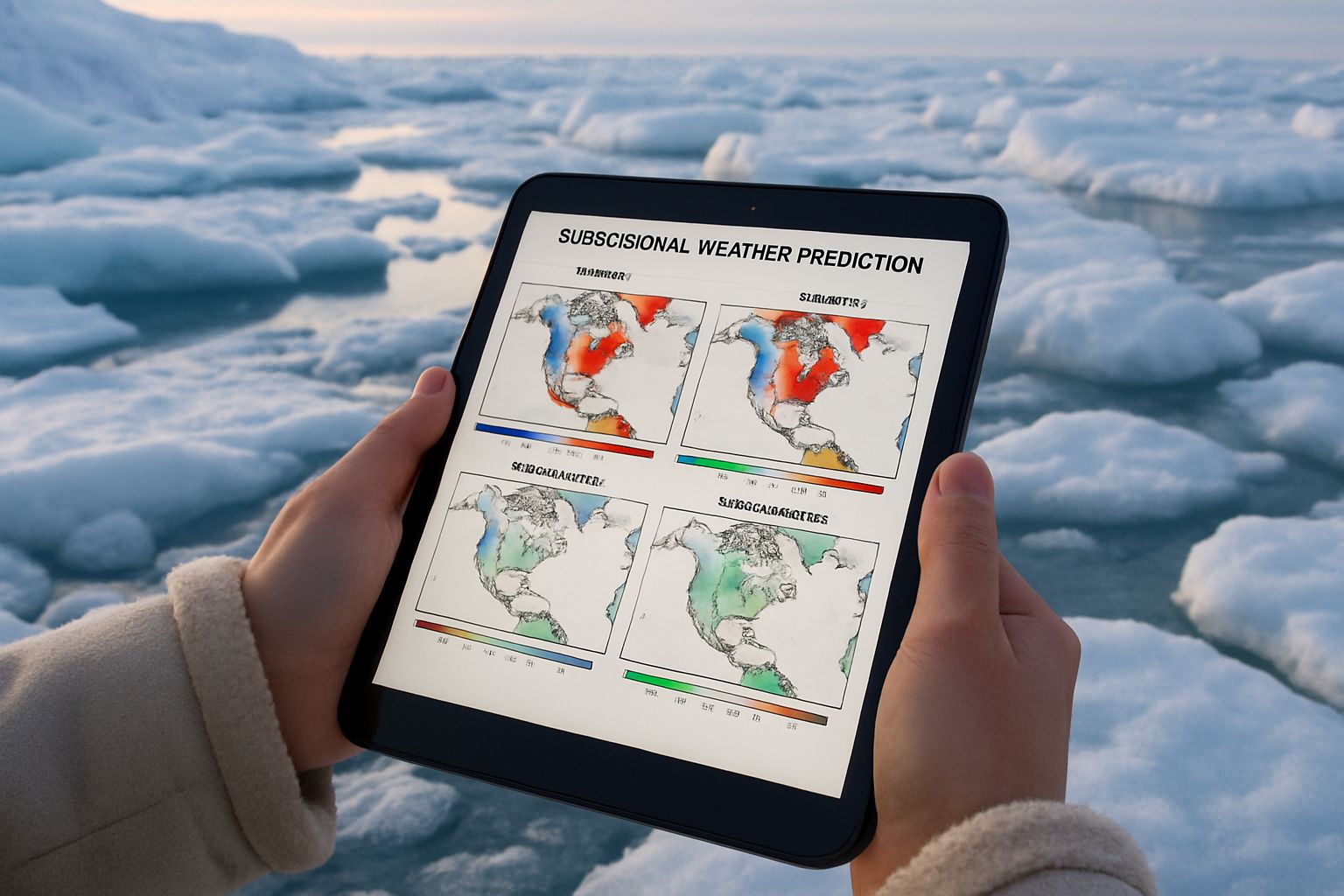 Climate Science merges digital forecasting and Arctic sea ice monitoring.