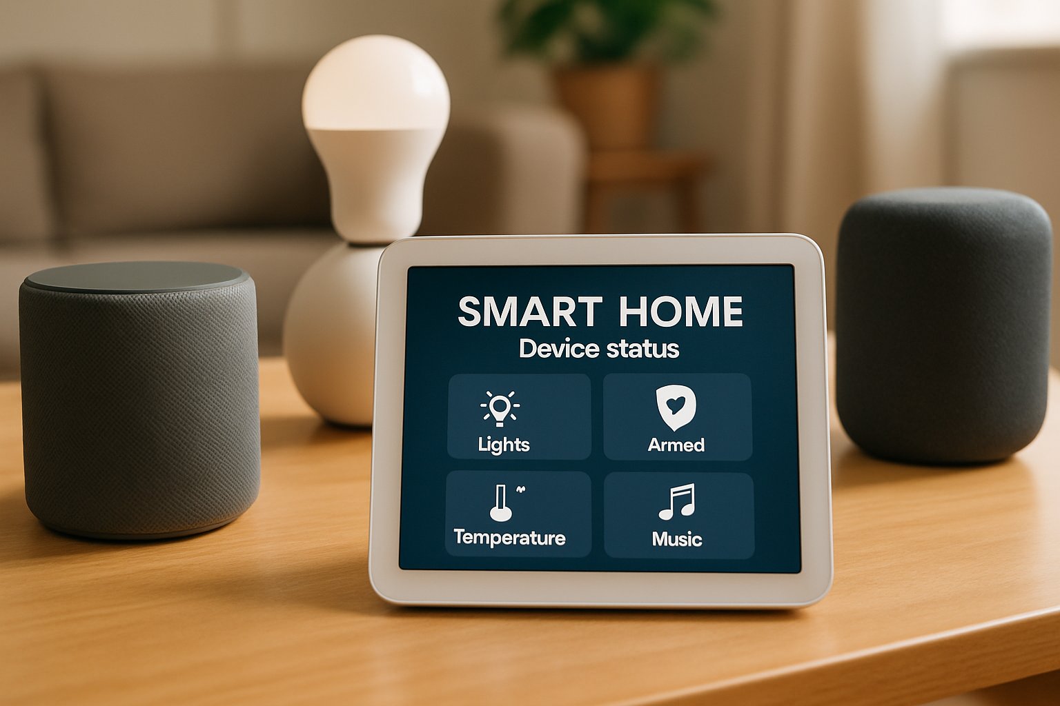 Smart home hub showcasing Edge device control for connected devices