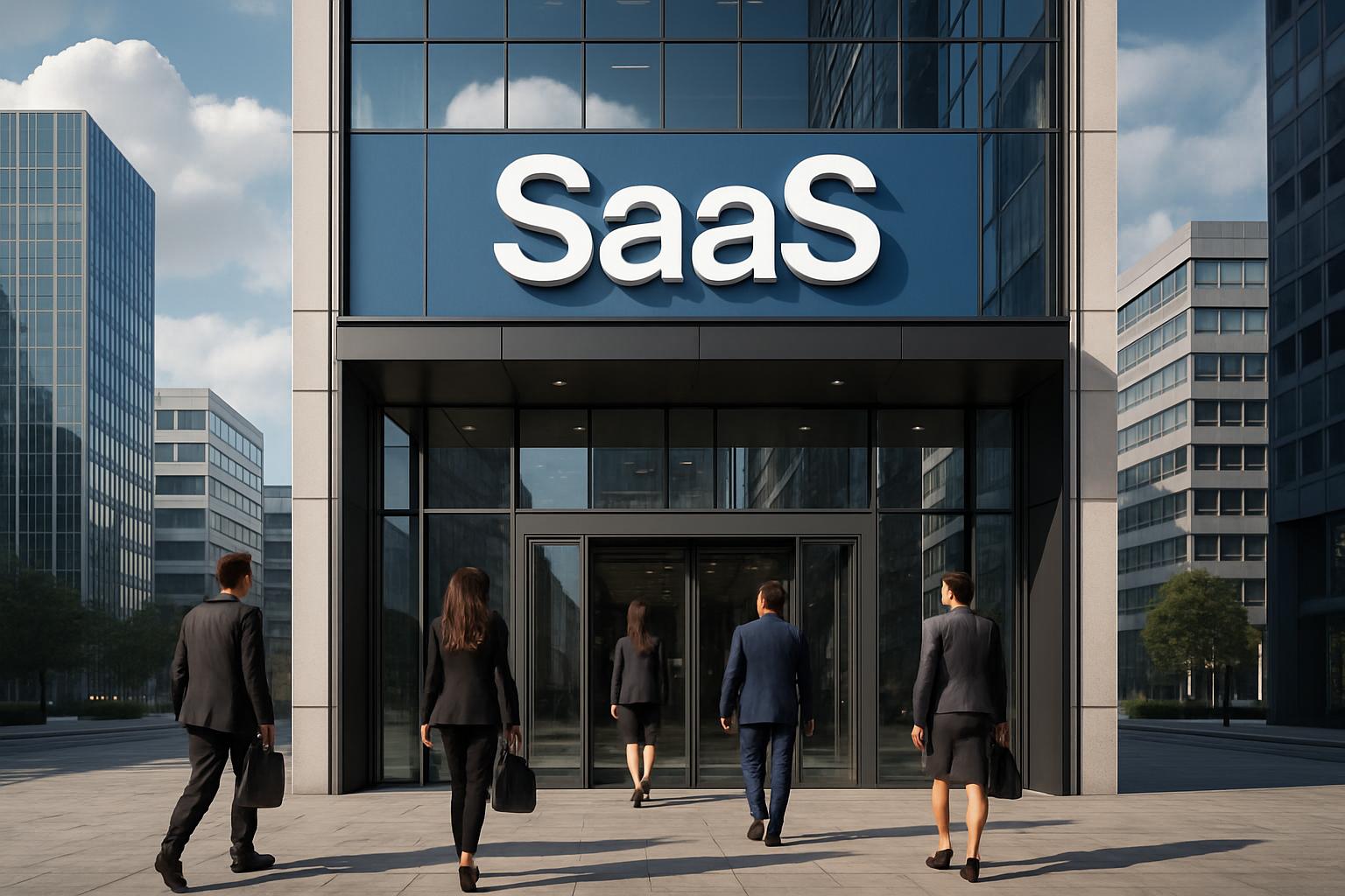Technology company headquarters representing SaS Model transformation