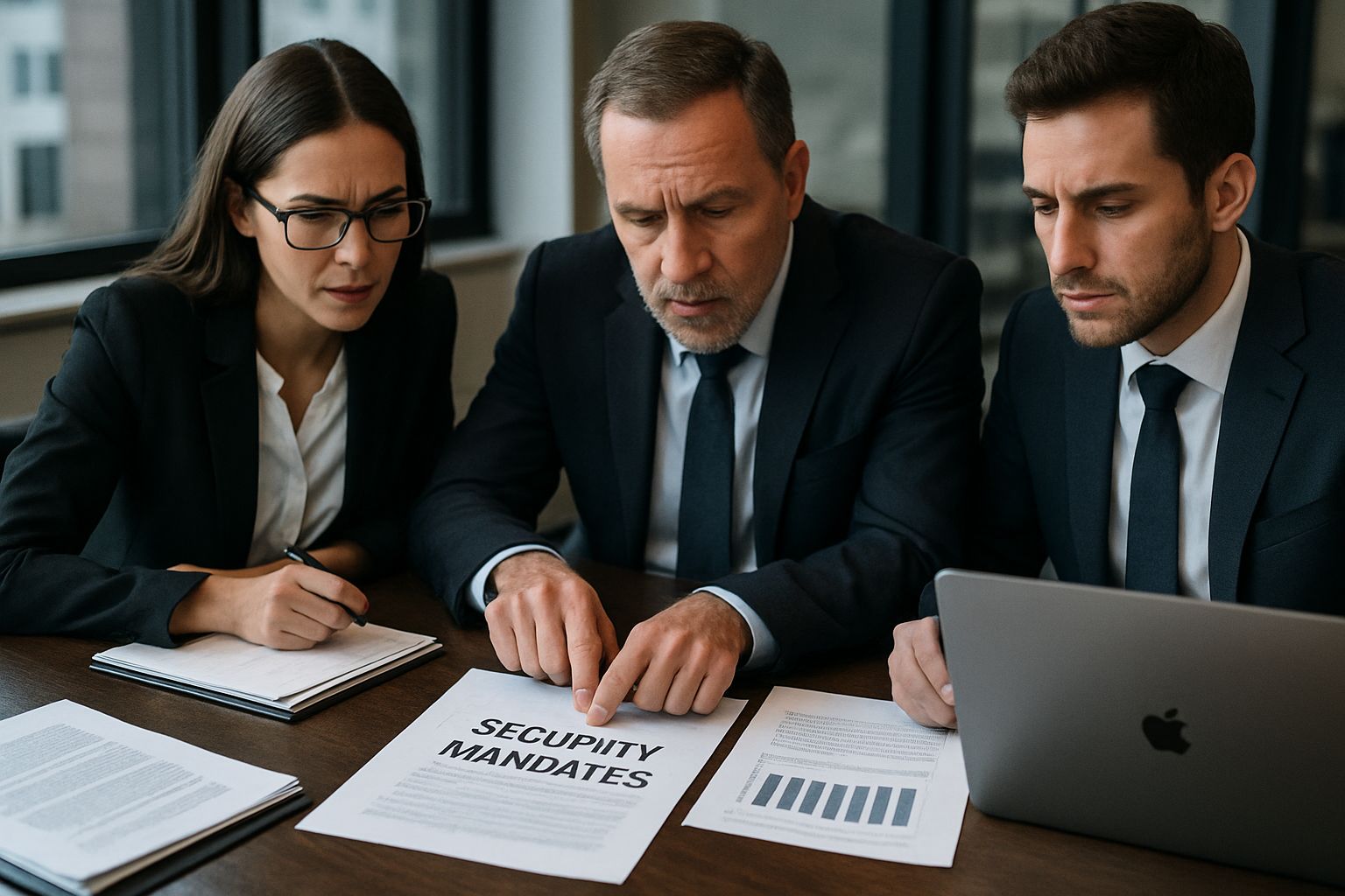 Tech Policy Conflict business meeting with Apple executives about India's security mandates