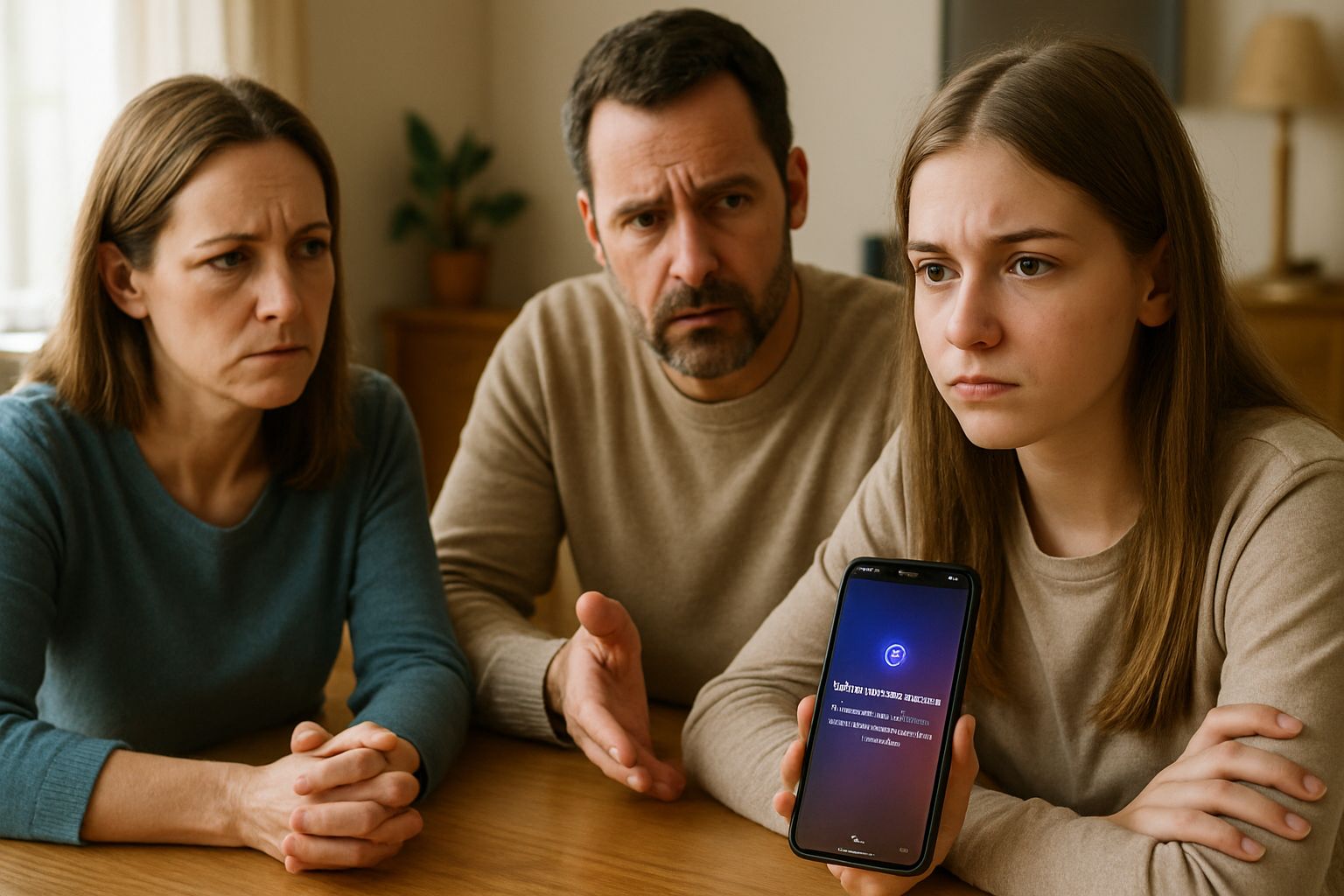 Parents discuss Meta Safety Pause and AI character access with their teen.