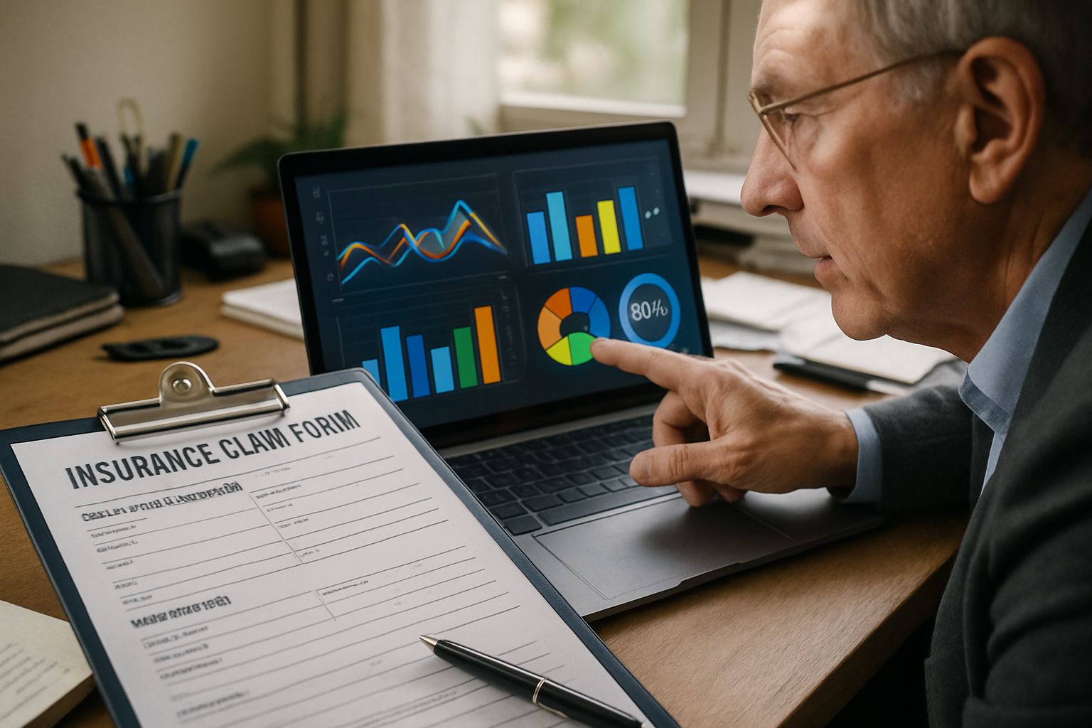 Insurance analyst leverages Fraud Loss Forecasting Models for accurate underwriting.