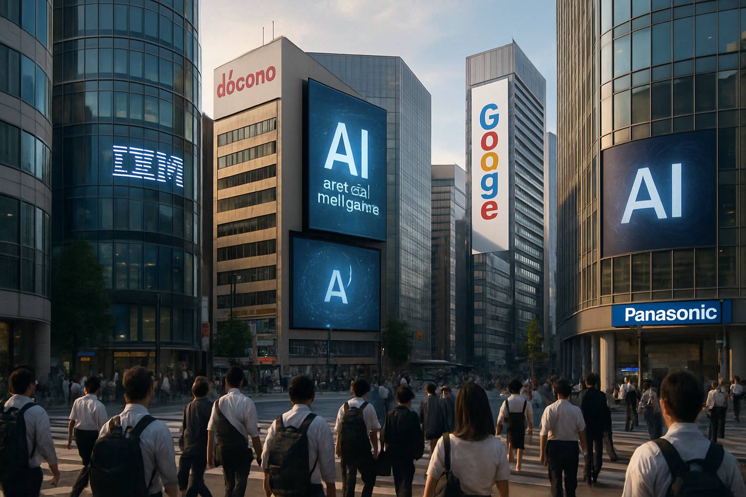 Tokyo cityscape showing Genesis AI integration in local tech industry.