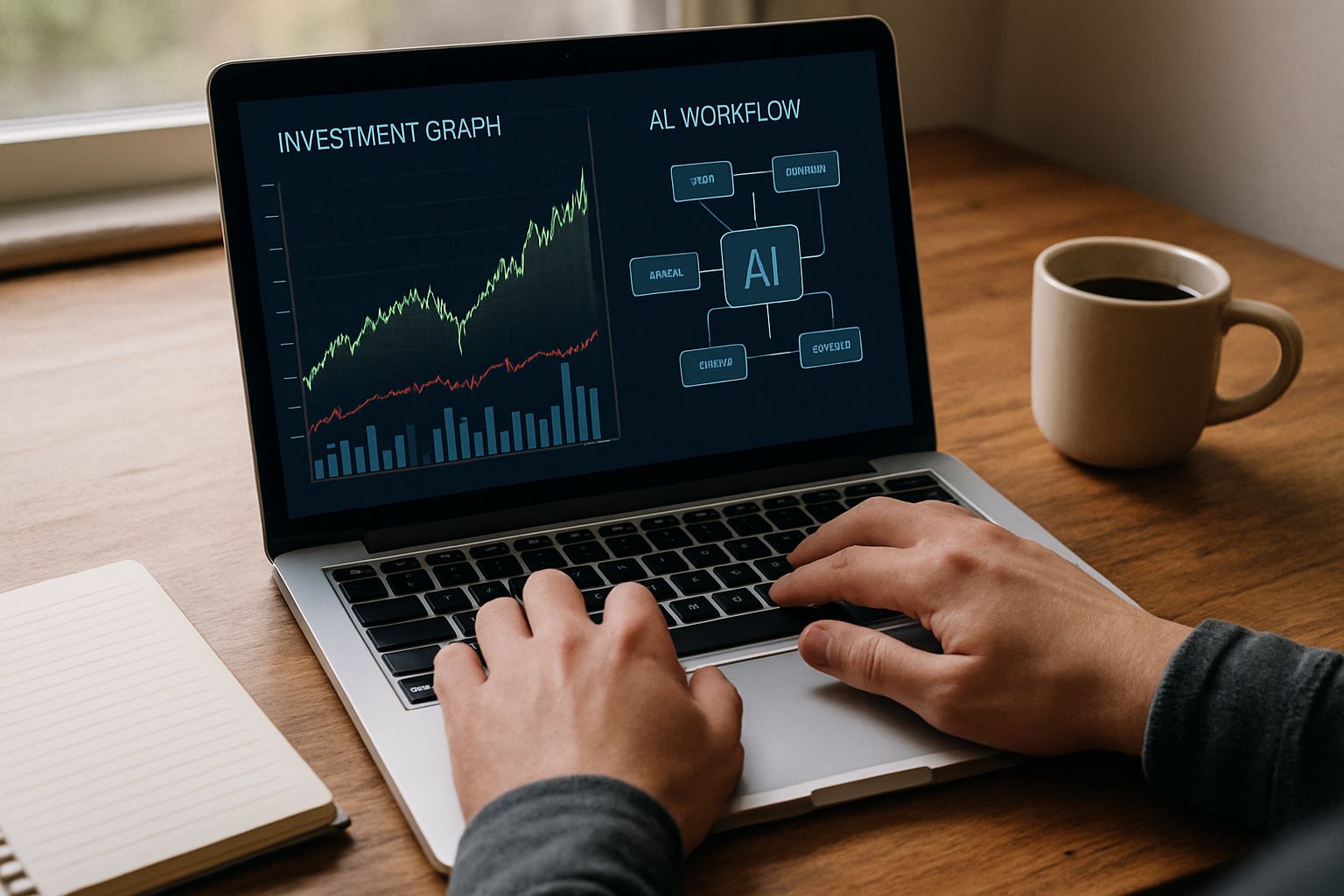 Working with Software Investment Shift tools on a laptop in a real office setting.
