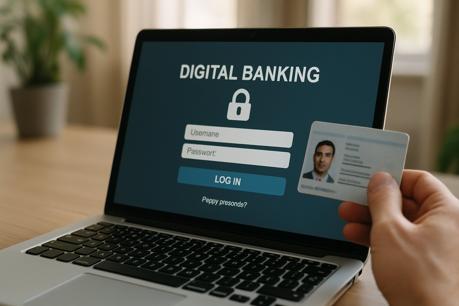 Synthetic Identity Detection Systems verifying ID during digital banking login for fraud protection.