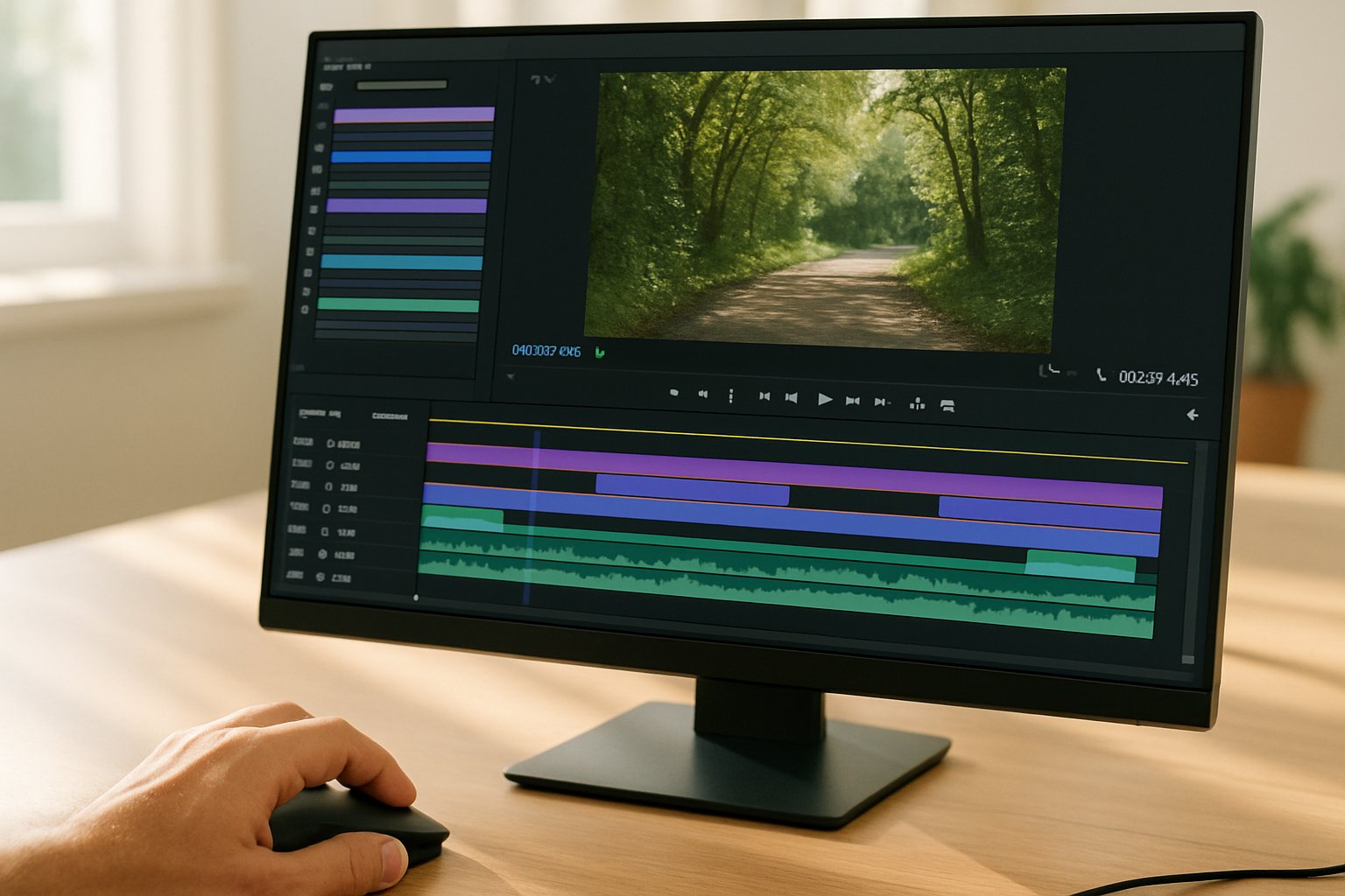 Generative Model Development in realtime video editing software on a computer screen
