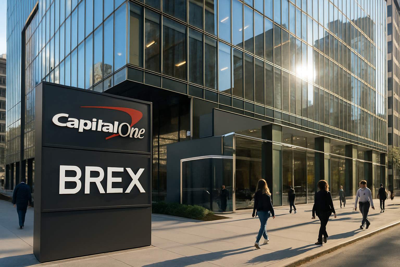 Capital One and Brex headquarters represent Fintech AI Acquisition.