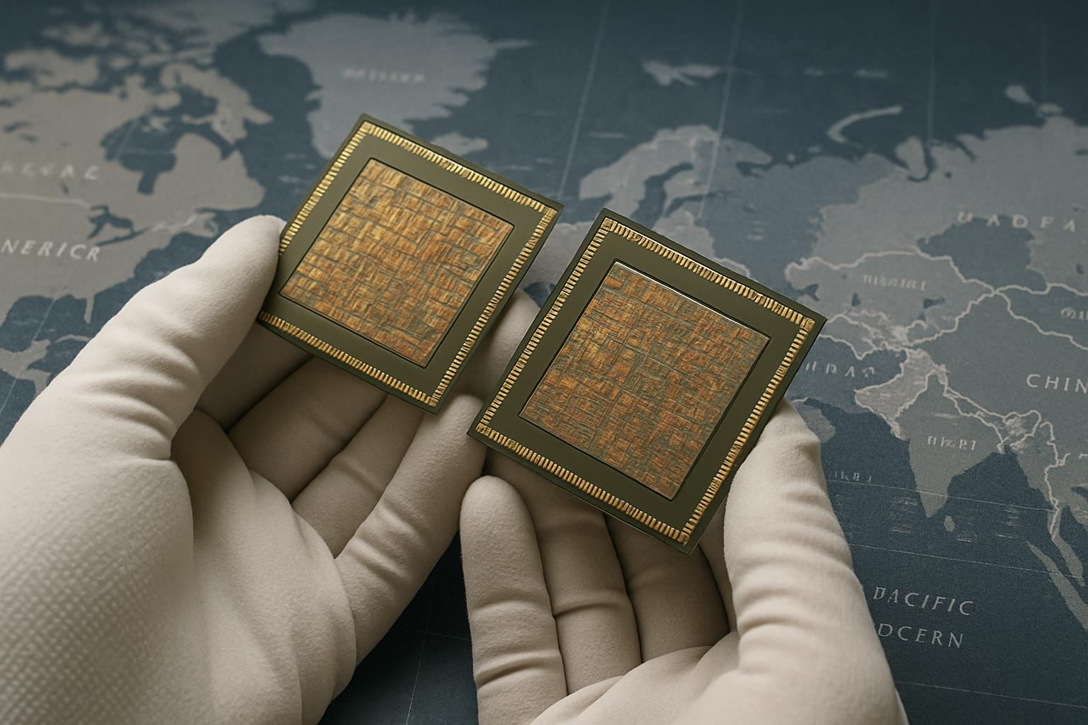 Microchips highlight Geopolitical Chip Security between the US and Taiwan.