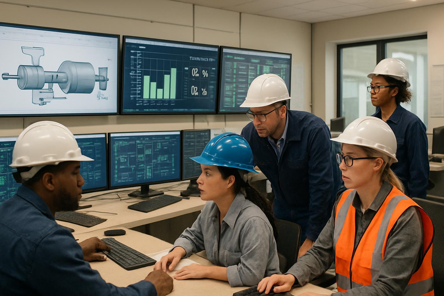 Engineers manage Regulation compliance in Memphis turbine control room.