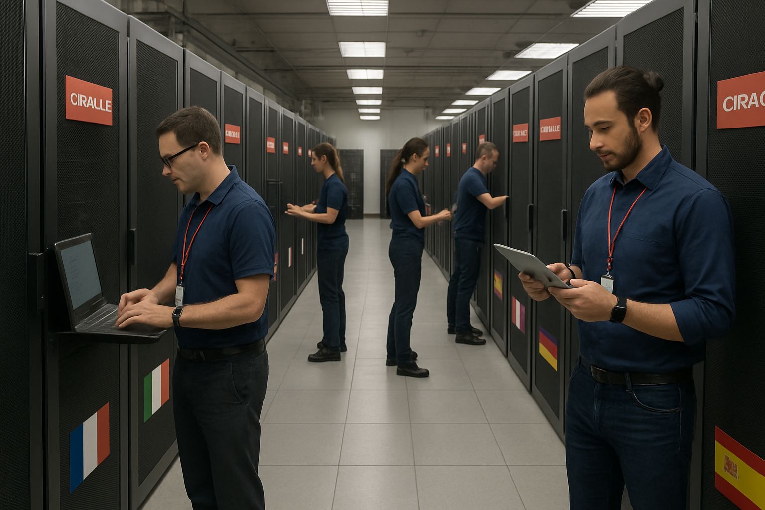 Enterprise Cloud AI infrastructure in Oracle data center across Europe