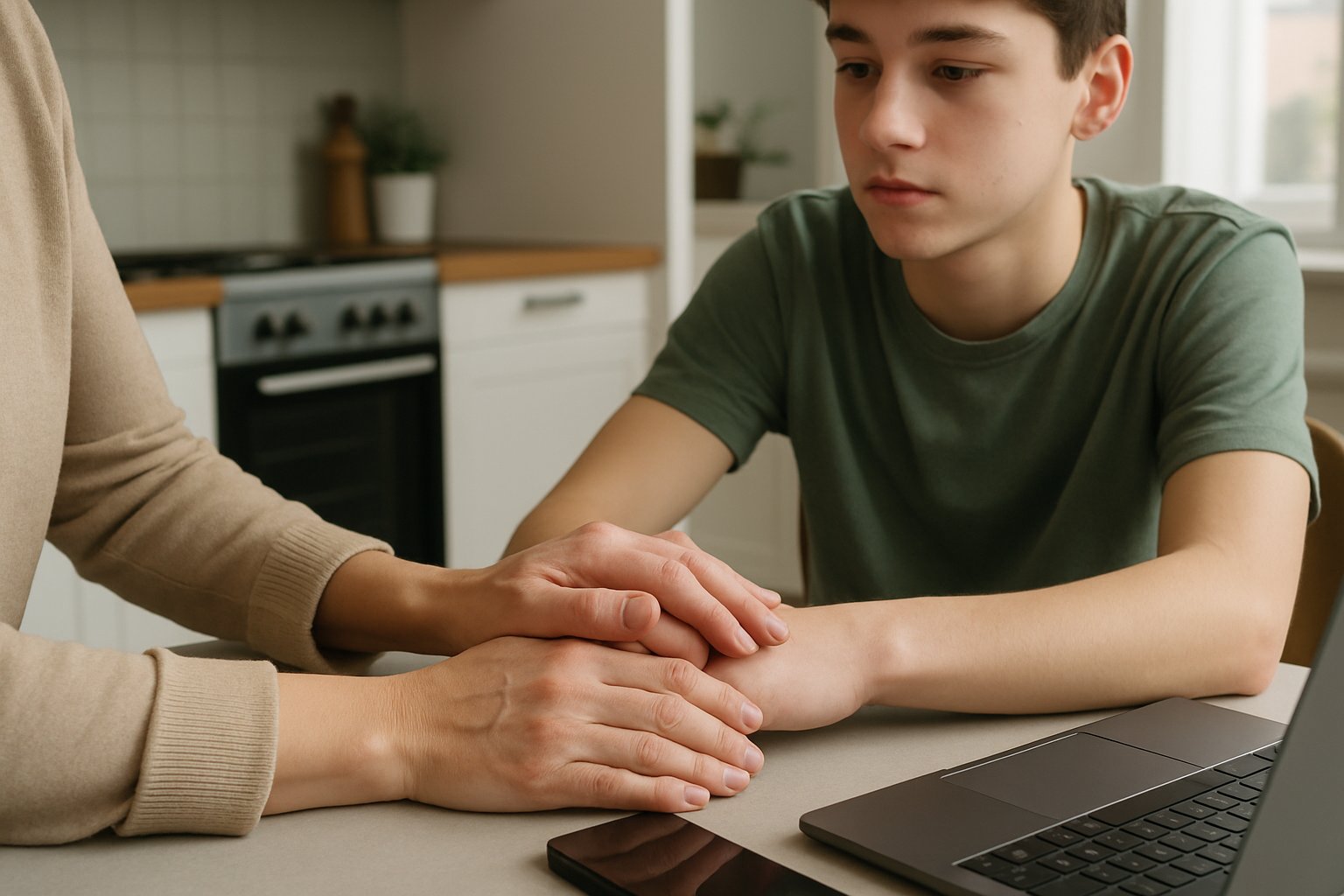 Meta teen AI interaction halt prompts parent and teen technology discussion.