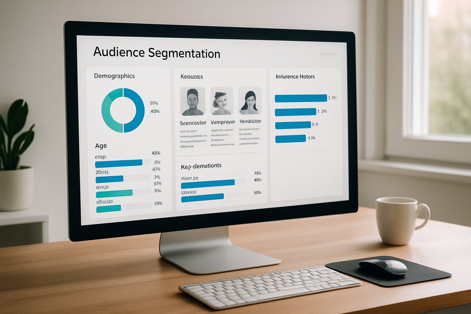 Audience Persona Builders dashboard showing segmentation for influencer targeting