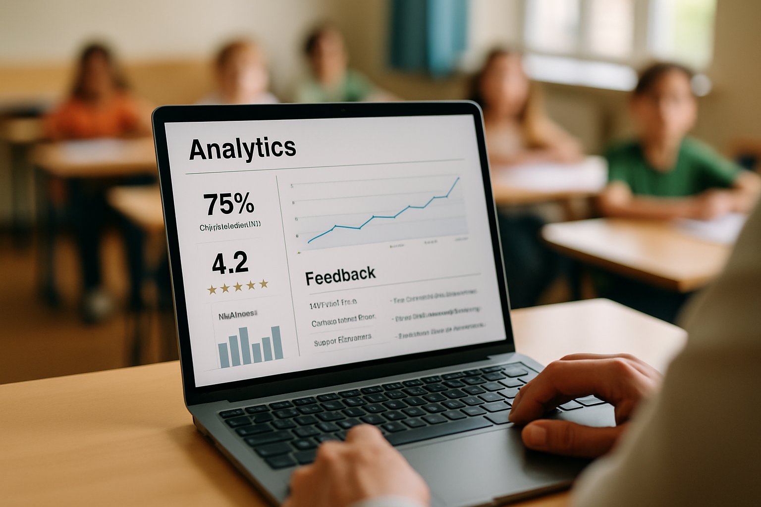 Tutor co-pilot systems providing real-time feedback analytics to a teacher.