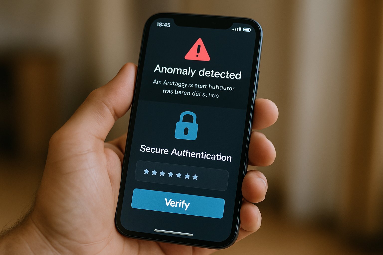Behavioral threat detection models alert user of suspicious activity on device.