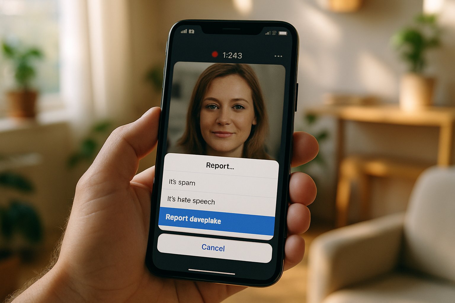 Social media user takes action to defend Likeness Rights online.