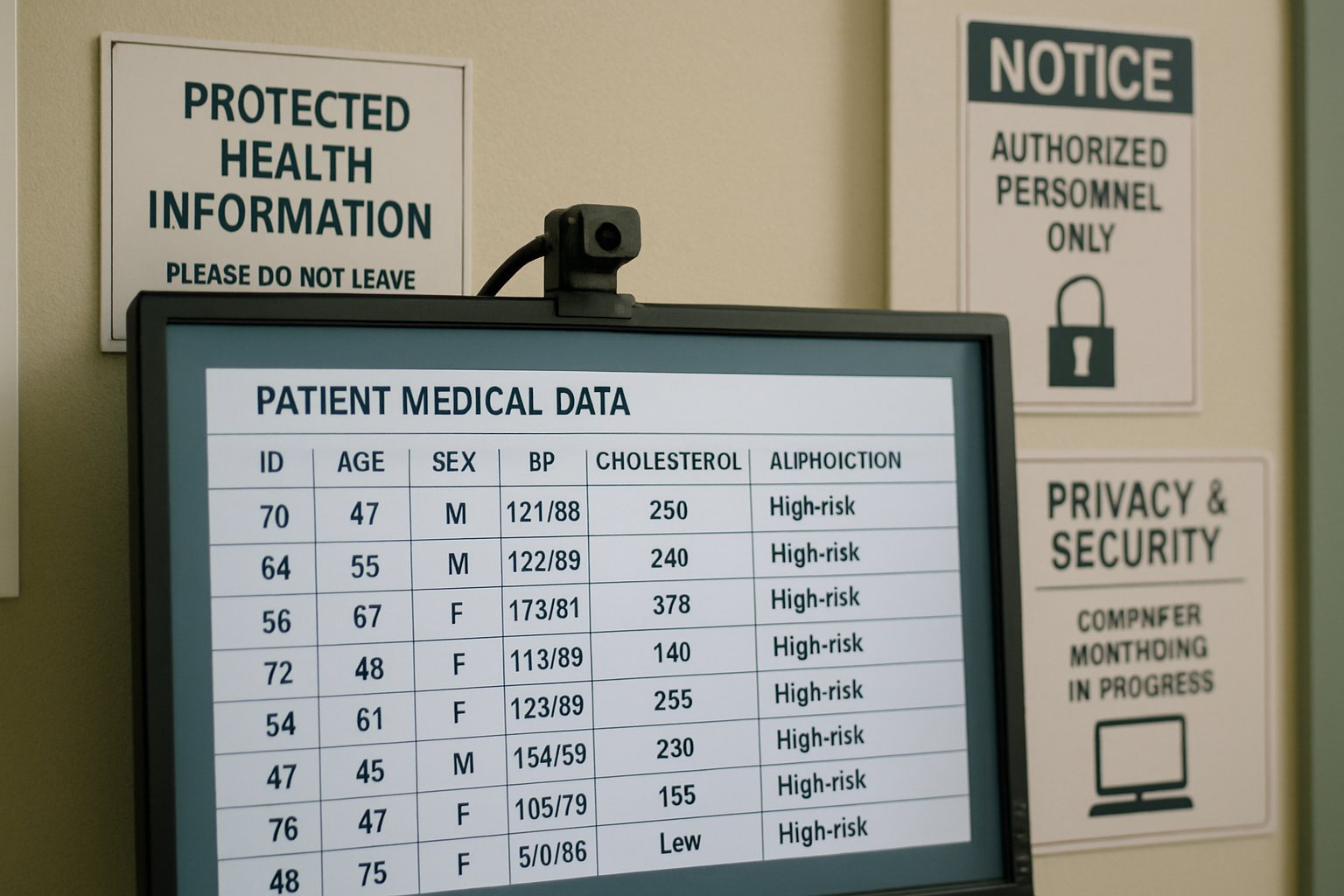 Secure Clinical AI Platform protects patient data in healthcare environments.