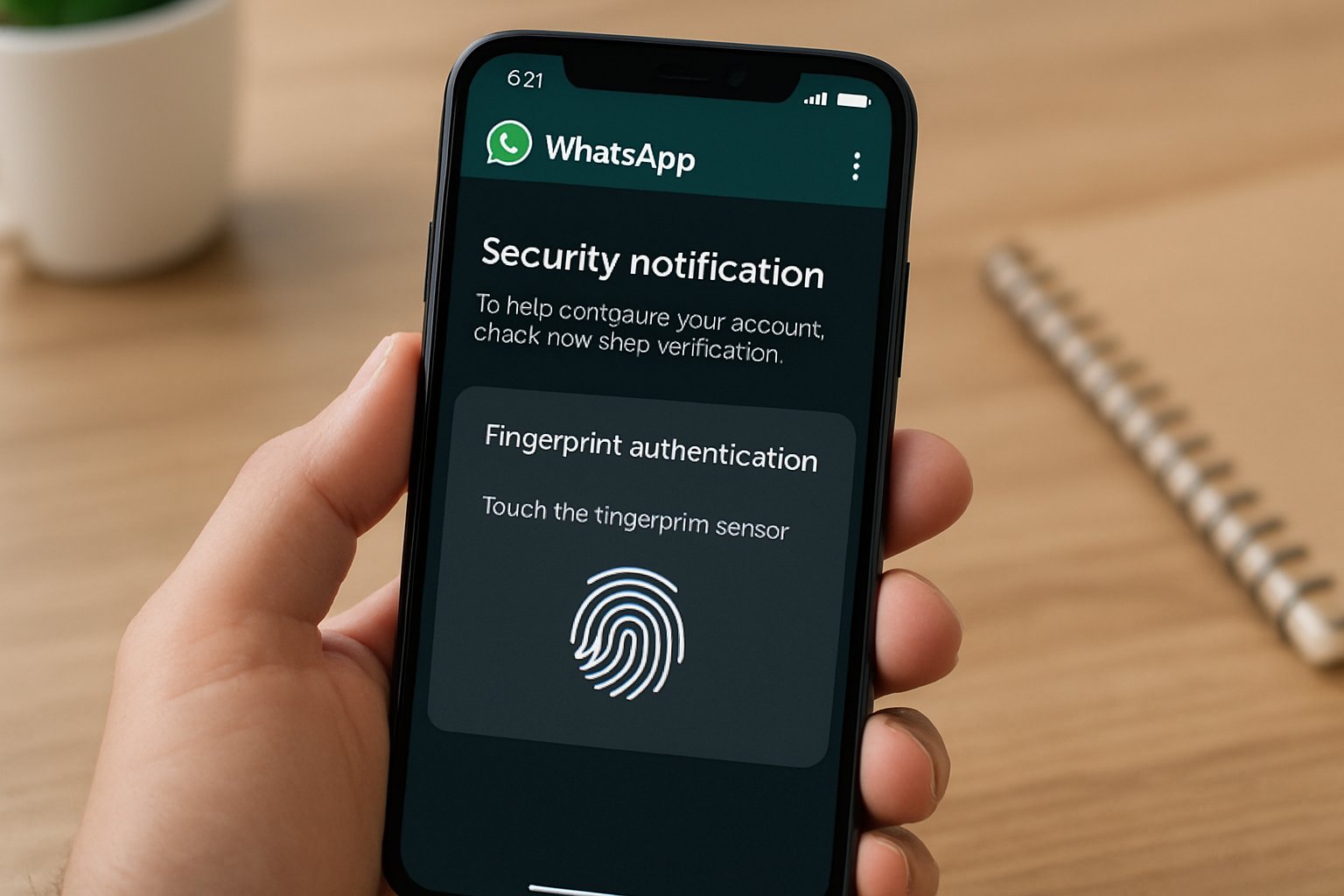 WhatsApp strict mode activating Messaging Data Protection with biometric lock.