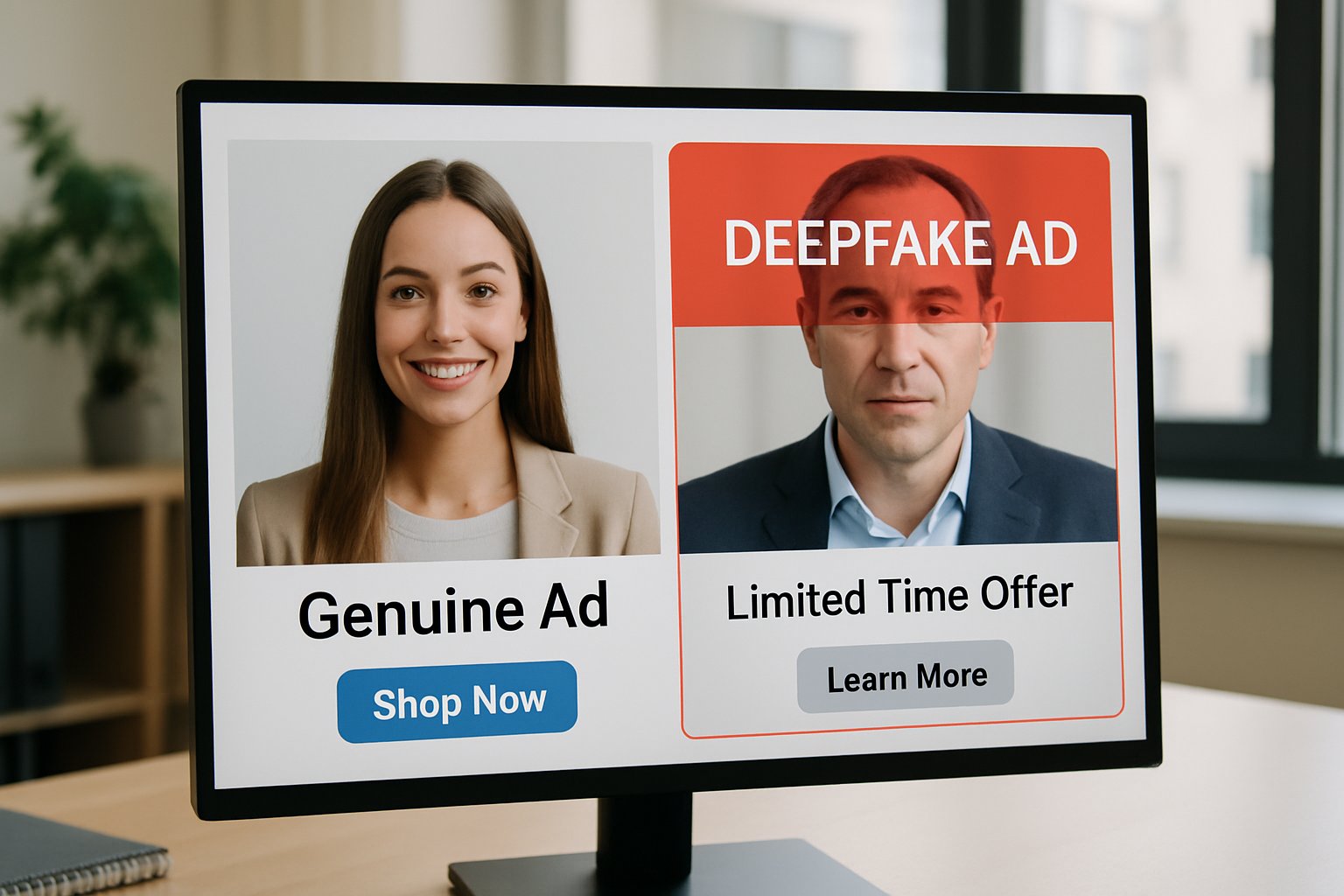 Brand Safety Intelligence Systems identifying deepfake ad fraud in digital advertising