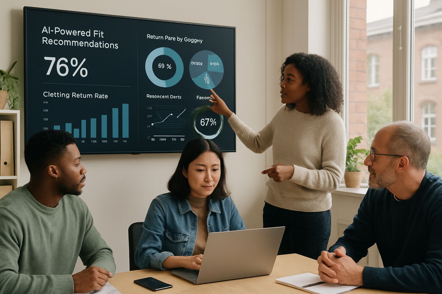 E-commerce team reviews AI fit recommendation engines for reducing apparel returns