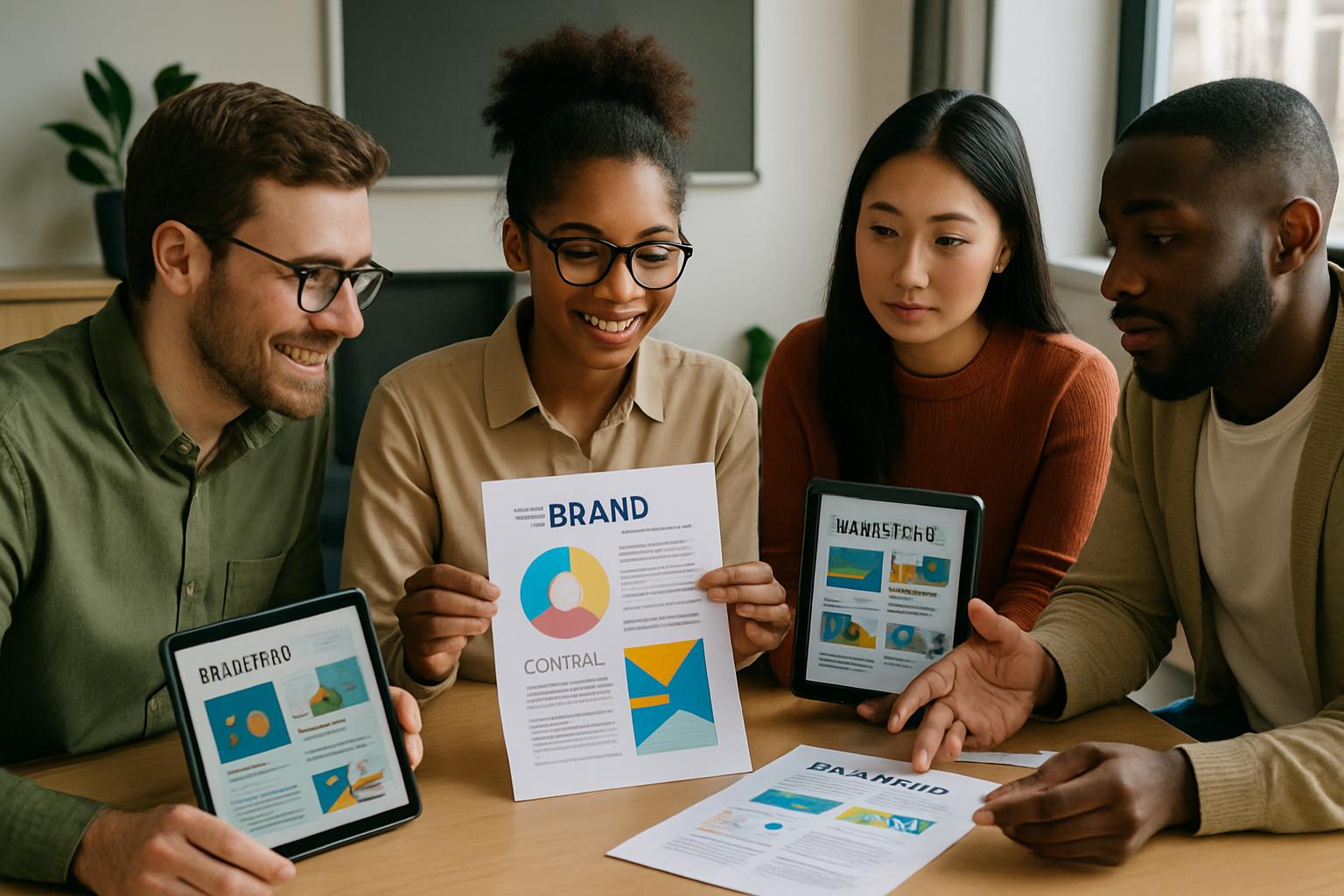 Team collaborates on brand assets with multimodal content generation pipelines