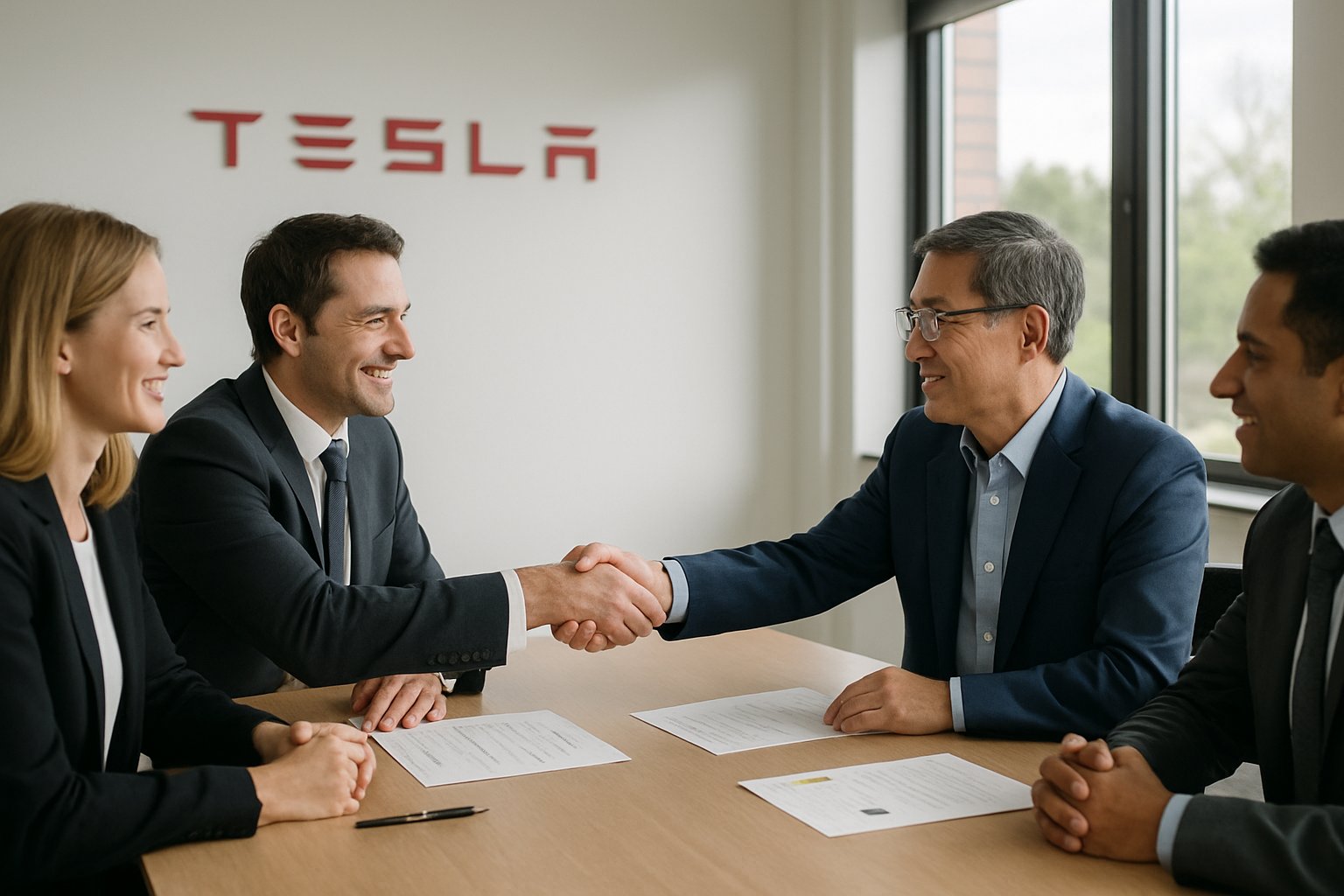 Tesla executives secure foundry deal for Tesla AI5 production timeline.