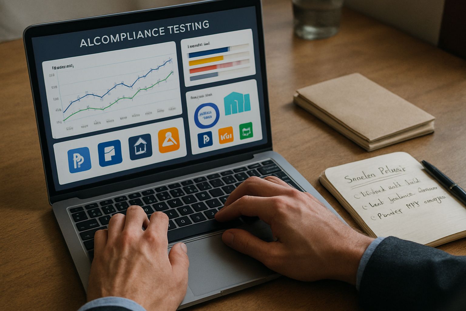 Professional tests fintech compliance using Regulatory AI Sandboxes dashboard.