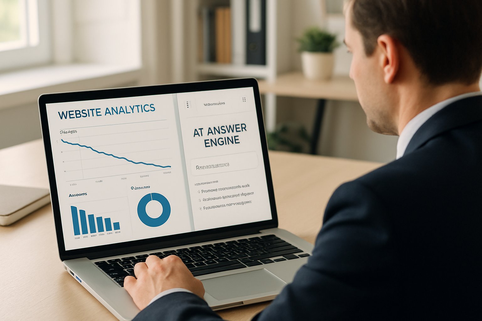 Professional analyzes AI Answer Engines impact on declining web traffic