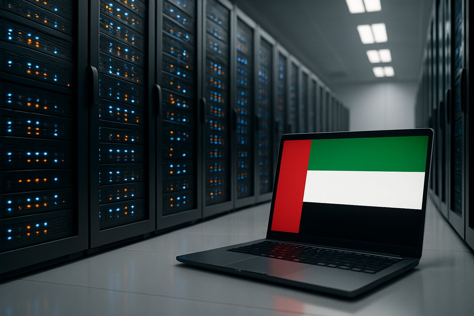 UAE data center showcasing advanced infrastructure for AI development