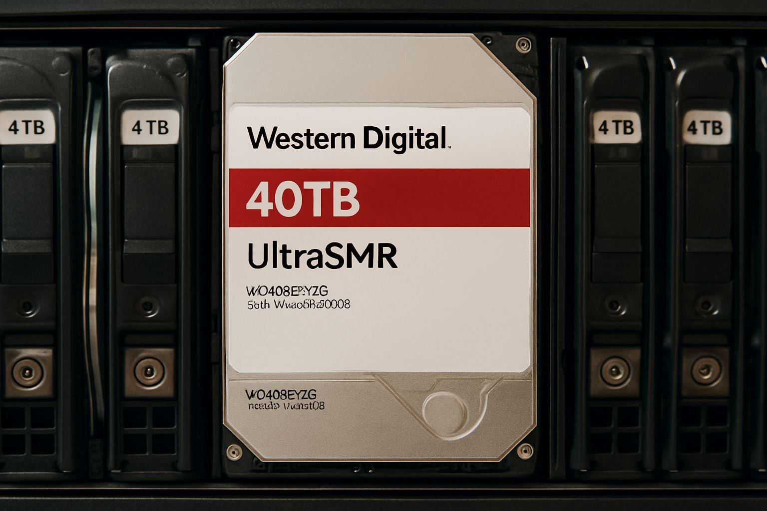 Western Digital 40TB UltraSMR HDD installed for Storage Cloud Infrastructure.