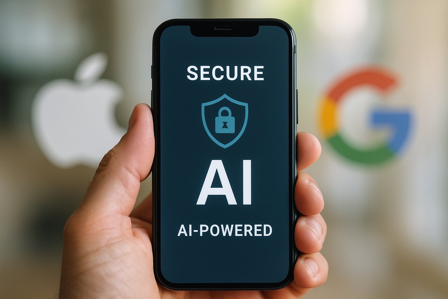 AI Foundation secure smartphone interface powered by Apple and Google.