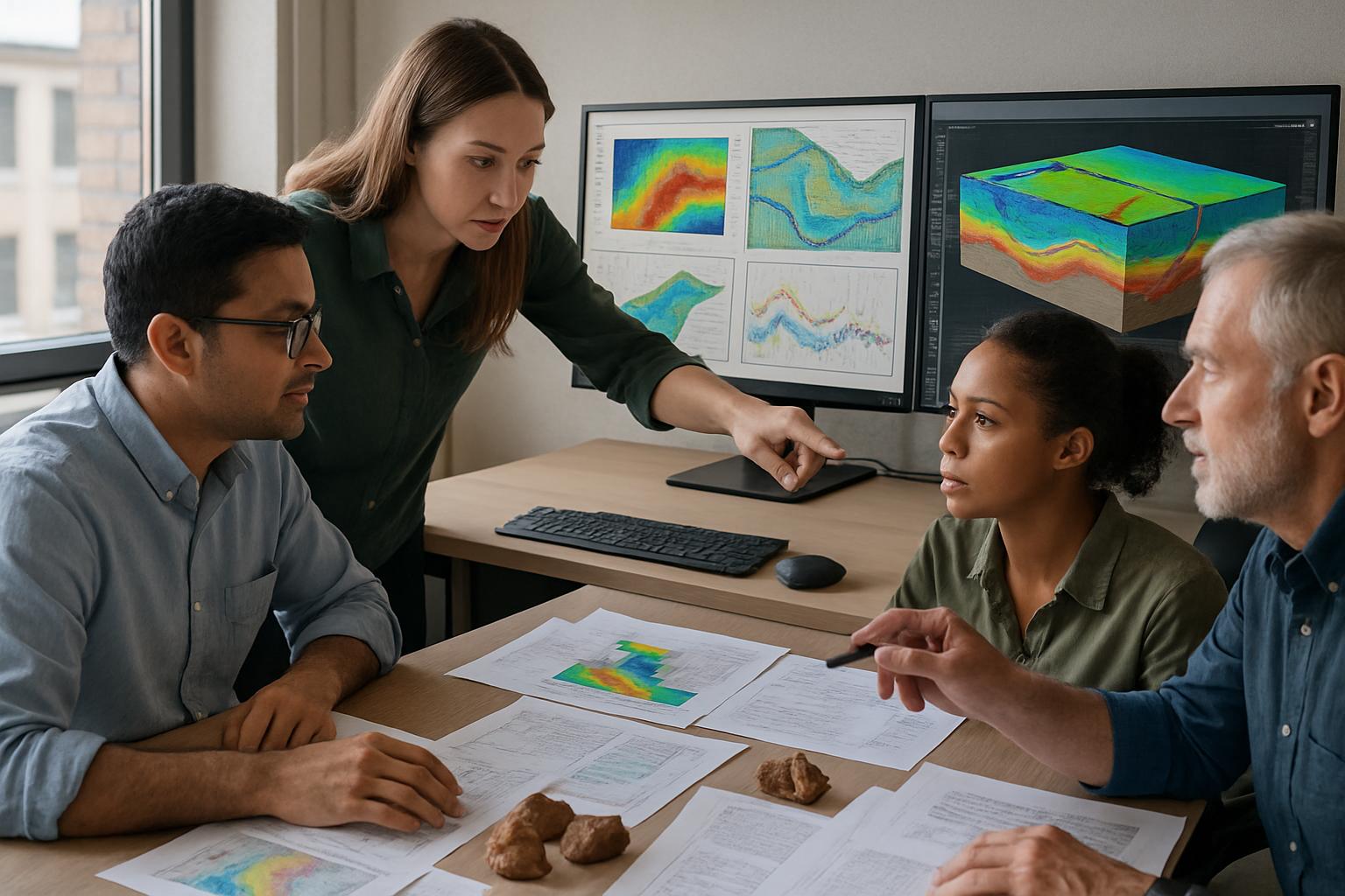 Industrial AI applications in geological data analysis for copper exploration