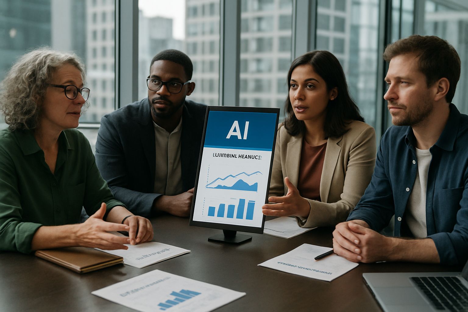 Panel of experts discussing AI Writer and its impact on synthetic legacies