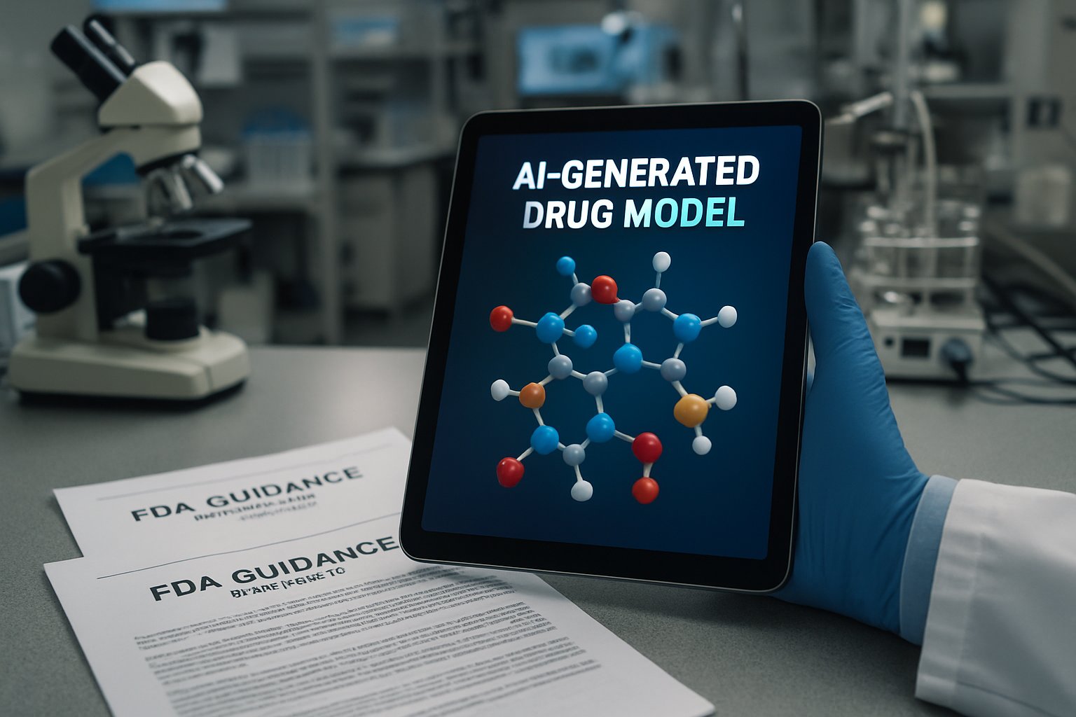 Biotech AI Controversy clinician reviews AI-generated drug data with FDA guidance.