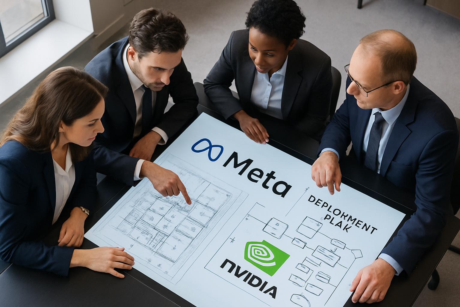 Engineers planning meta nvidia infrastructure deployment