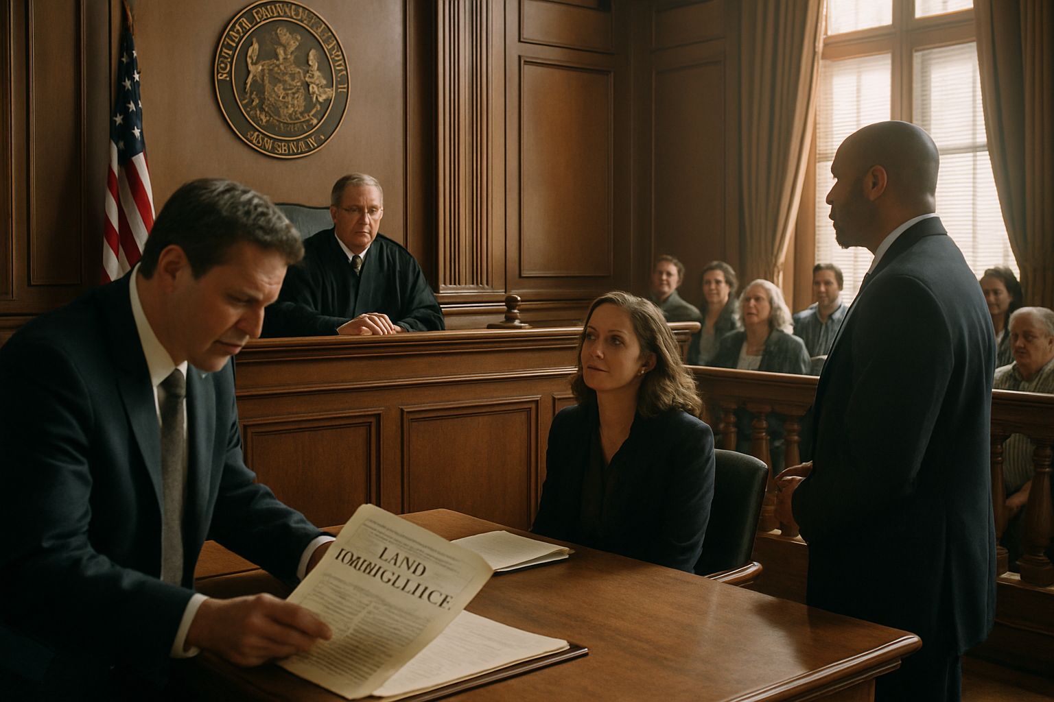 Courtroom scene highlighting Surveillance Law debate in Pennsylvania.