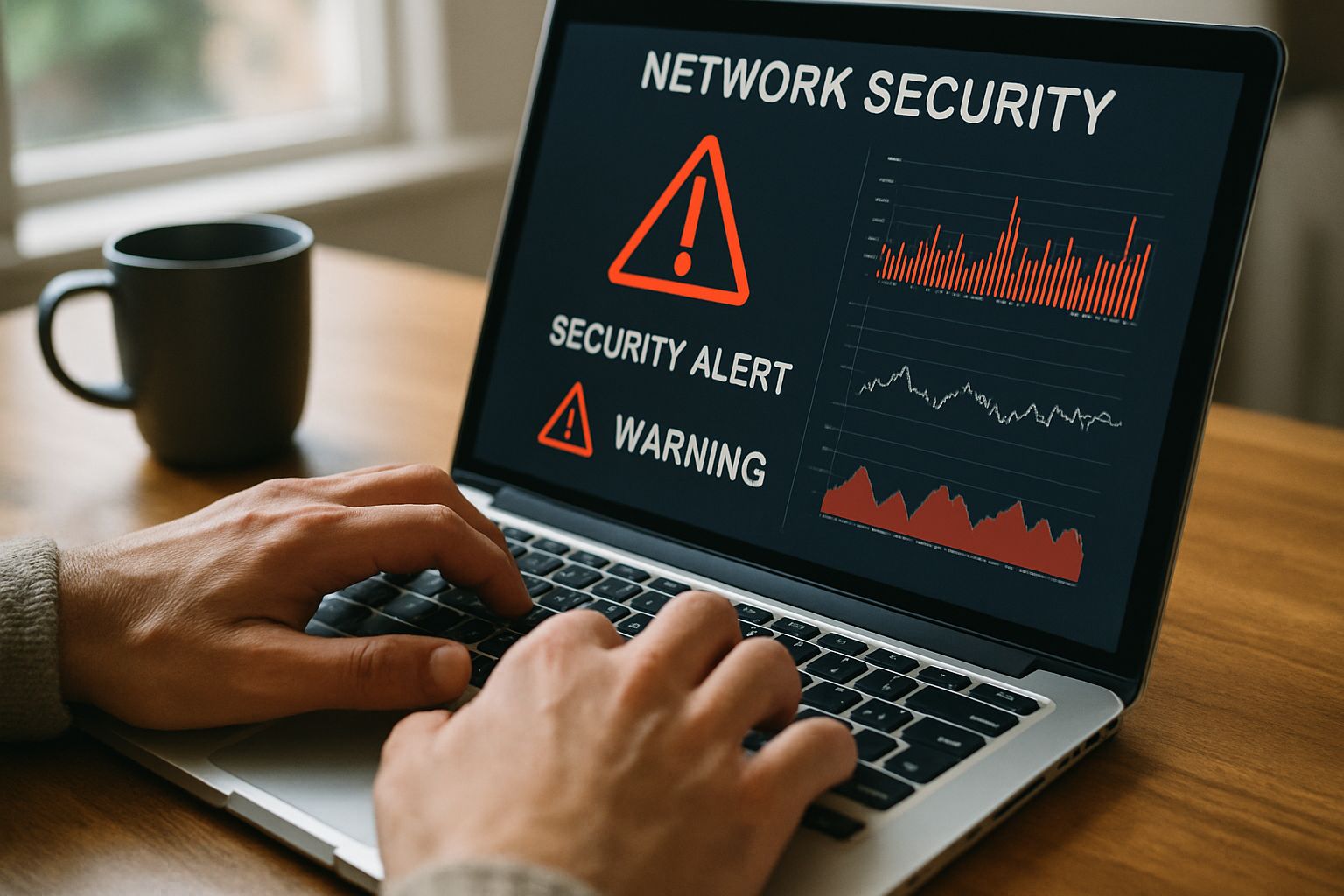 Moltbook data breach response on laptop screen at home workspace